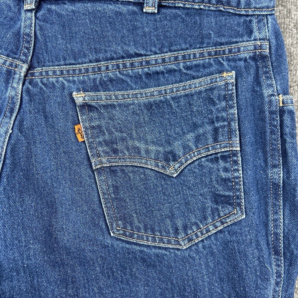 Levi's VTG Orange Tab Mens Jeans Sz 34x32 (Tag 36x32) 40830-7117 Blue Denim 80s - Picture 3 of 9